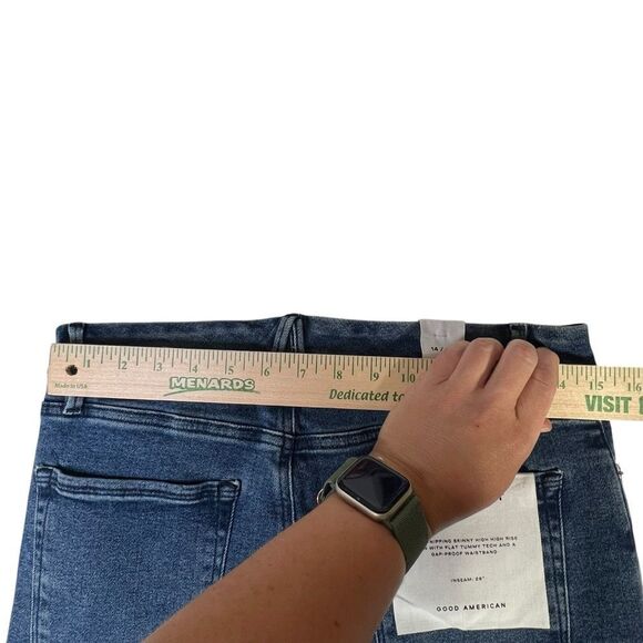 Nwt size 14/32 Good American Good Waist Crop Jeans - Picture 4 of 14